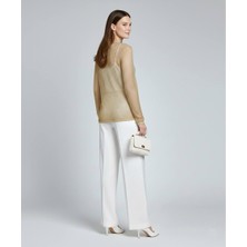 Lwl Metalik Simli File Örgü Bluz