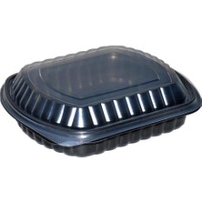 Home Kapaklı Bölmesiz Servis Seti – Siyah