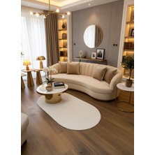 Rose'n Home Jüt Örgü-09 Elde Dokuma Doğal Jüt Örgü Hasır Halı