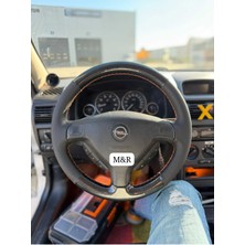  2001 Model Orjinal Tam Kaplama Parlak Kristal Karbon Deri Direksiyon Kılıfı