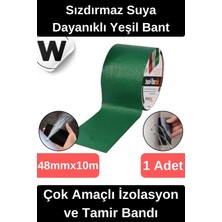 Wonara Sızdırmaz Suya Dayanıklı Yeşil Renk Çok Amaçlı Tamir ve Izolasyon Bandı 10M 1 Adet