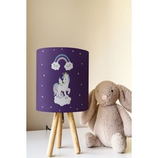 Talia Home Sevimli Unicorn Çocuk Odası Abajur Masa Lambası TLAB-172