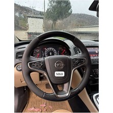  Insignia 2013 Model Orjinal Tam Kaplama Parlak Kristal Karbon Deri Direksiyon Kılıfı