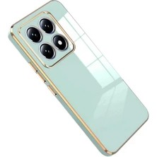 Zipax Xiaomi Mi 14T Pro Uyumlu Kılıf Parlak Silikon Kılıf Azn-Volet