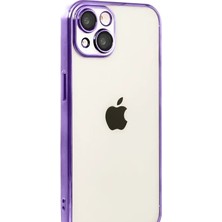 Zipax Apple iPhone 15 Uyumlu Kılıf Silikon Lazer Lensli Kamera Korumalı Azn-Razer