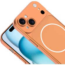 Zipax Apple iPhone 15 Uyumlu Kılıf M-Safe Şarj Özellikli Kamera Korumalı Dönüşüm Kapak Zr-Spark