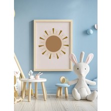 Fuart.Co Pastel Güneş Temalı Çocuk Odası Posteri Kuşe Baskı (Çerçevesiz) CCFU