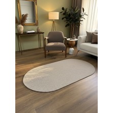 Rose'n Home Jüt Örgü-07 Elde Dokuma Doğal Jüt Örgü Hasır Halı