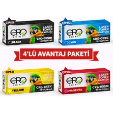 Ero Print Canon LBP-664cx Standart Kapasiteli Çipsiz Muadil Toner Set
