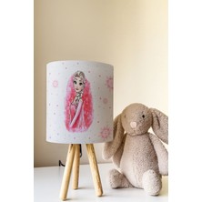 Talia Home Elsa Desenli Çocuk Odası Abajur Masa Lambası TLAB-087