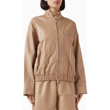 Represent Fuel Leather Jacket, Vintage Esintili, Premium Spor Şıklığıyla Lüks Mont