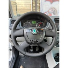 Scoda Fabia  Kaplama Deri Direksiyon Kılıfı