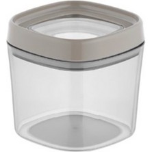 Zmc Bilişim Küçük Boy Hava Kilitli Saklama Kabı 600 ml - Bej Kapak