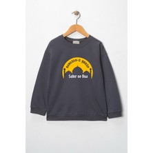 Dekim Moda Sweatshirt Çocuk "sabır ve Dua" Baskılı Pamuklu