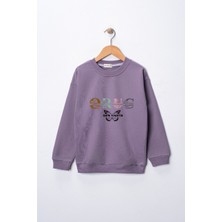 Dekim Moda Sweatshirt Kız Çocuk "oruç" Baskılı Pamuklu