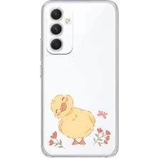 Manitoba Samsung Galaxy M34 Uyumlu Baskılı Yumuşak Silikon Şeffaf Telefon Kılıfı