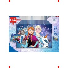 MarkEntegra Kış Masalı Temalı 2'li Çocuk Yapbozu - 24 Parça Set