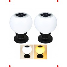MarkEntegra Hibrit LED Küre Bahçe Lambası Seti (2 Adet)