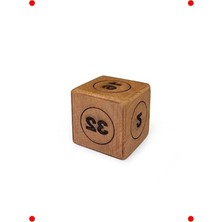 MarkEntegra Ahşap Vido Zarı - Stratejik Kutu Oyunu Küpü