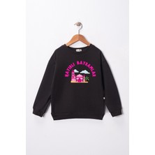 Dekim Moda Sweatshirt Kız Çocuk "hayırlı Bayramlar" Baskılı Pamuklu