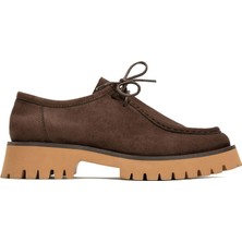 Emienza Portofıno Süet Kalın Tırtıklı Taban Bayan Loafer