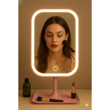 Duffa LED Işıklı Makyaj Aynası Şarjlı Dikdörtgen Ayna Şarjlı