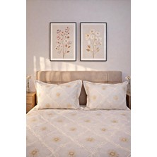 Miar Tek Kişilik Yatak Örtüsü Takımı 1 Adet Yastık Kılıfı Kalpli Desen Yumuşak Doku 180 x 260