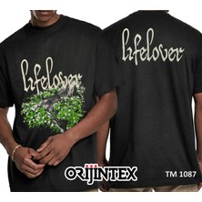 Orijin Lifelover Siyah Erkek Tişört Xl