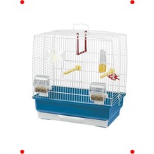 MarkEntegra Beyaz Renk Orta Boy Kuş Kafesi - Aksesuarlı