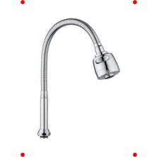 MarkEntegra Krom Spiral Hortumlu Döner Musluk Ucu