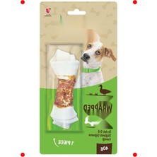 MarkEntegra Ördek Etli Düğümlü Köpek Çiğneme Kemiği, 40 gr