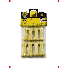 MarkEntegra Gerçek Deri Pres Kemik Köpek Ödülü 7cm, 8 Adet