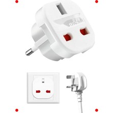 MarkEntegra Ingiltere'den Ab'ye Seyahat Priz Adaptörü – Güvenli