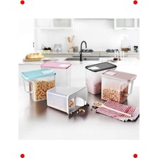 MarkEntegra Şeffaf Ha Geçirmez Kolay Boşaltmalı Erzak Kabı