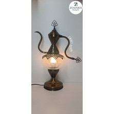 Zemaris Hediyelik El Yapımı Otantik Mozaik Ibrik/abajur (Büyük Camlı)