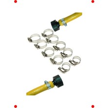 MarkEntegra Paslanmaz Ayarlanabilir Hortum Kelepçe Seti (10 Adet)