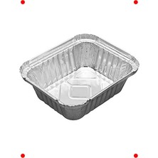 MarkEntegra 100 Adet Kapaklı Alünyum Kap (350GR)