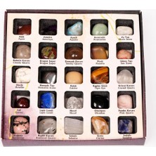 Taş Sandığı 25'li Özel Doğal Taş Koleksiyon Kutusu - Enerji Taşları Seti