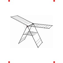 MarkEntegra Katlanabilir Siyah Çamaşır Kurutma Askısı