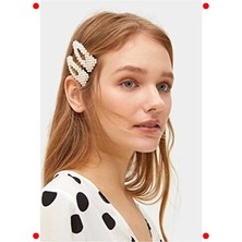 MarkEntegra Inci Detaylı Yan Saç Tokası - Lüks Tasarım (2'li Set)