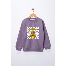 Dekim Moda Sweatshirt Kız Çocuk "ramazan Süper Kahramanları Dürüst" Baskılı Pamuklu