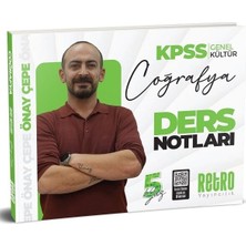 Retro 2026 Kpss Coğrafya 5yüz Ders Notları - Önay Çepe Retro Yayıncılık