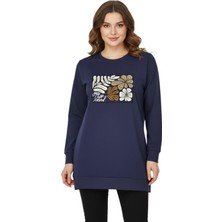 Caftan Kadın Sıfıryaka Önü Nakışlı Tunik BGL-ST05085
