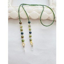 Likesun El Yapımı Doğaltaş Detaylı Kadın Gözlük Askısı