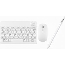 Redmud Teknoloji Lenovo Tablet Modelleri ile Uyumlu Klavye Mouse ve Dokunmatik Kalem Seti 3 In 1 Blukey Trio