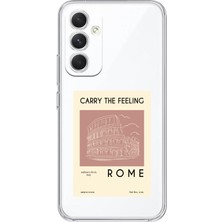 Manitoba Samsung Galaxy S25 Uyumlu Baskılı Yumuşak Silikon Şeffaf Telefon Kılıfı