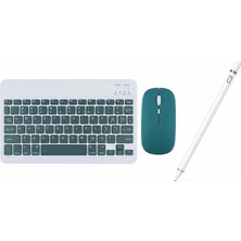 Redmud Teknoloji Lenovo Tablet Modelleri ile Uyumlu Klavye Mouse ve Dokunmatik Kalem Seti 3 In 1 Blukey Trio