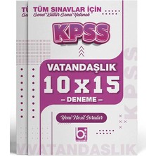 2026 Kpss Tüm Sınavlar Için Vatandaşlık 10 x 15 Deneme Sınavı Bigelio Yayıncılık