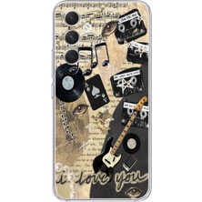 Manitoba Samsung Galaxy A04S Uyumlu Baskılı Yumuşak Silikon Şeffaf Telefon Kılıfı