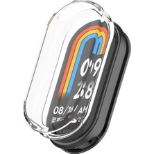 MobaxAksesuar Xiaomi Mi Band 10 / Band 9 / Band 8 Silikon Parlak Renkli Ekran Koruyuculu Kasa Koruyucu